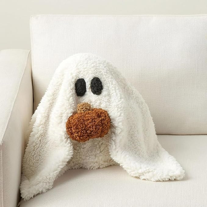 Yeegfey 2023 New Gus The Ghost with Pumpkin Pillow, 12" x 13" Gus The Halloween Ghost with Pumpki... | Amazon (US)