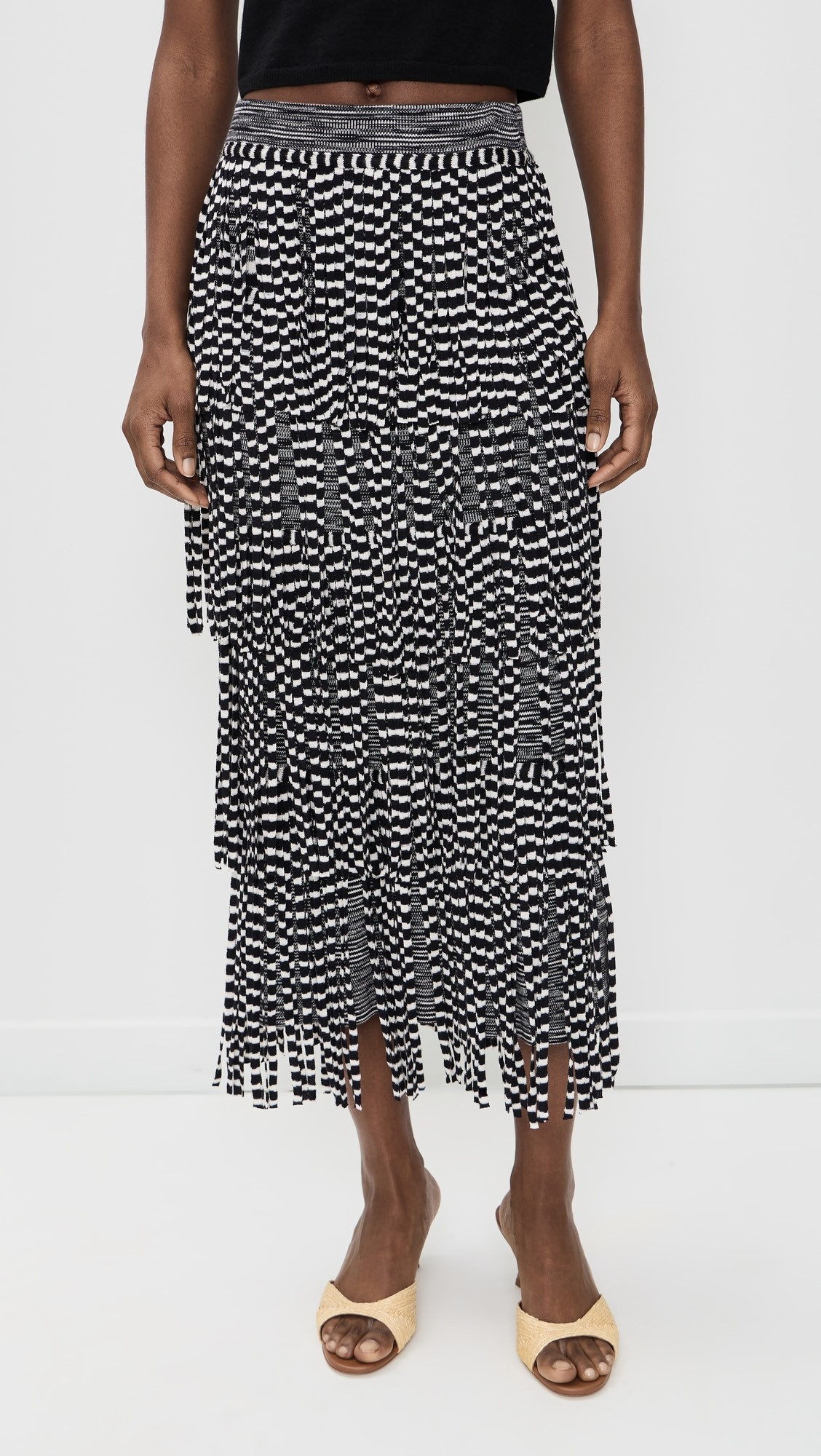 Za Za Knit Fringe Skirt | Shopbop