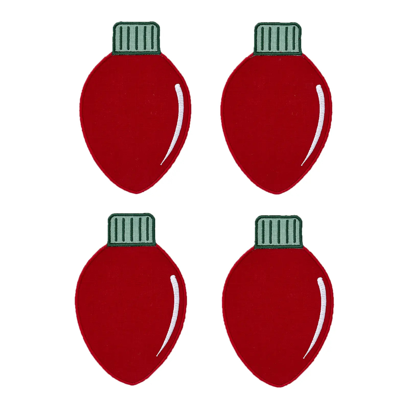 Holiday Light Bulb Cocktail Napkins- Set of 4 | Chairish