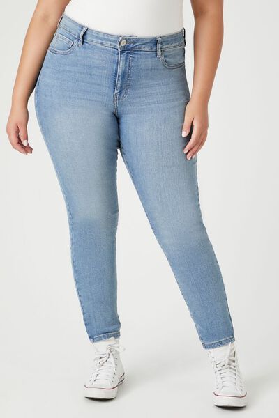 Plus Size Skinny High-Rise Jeans | Forever 21 (US)