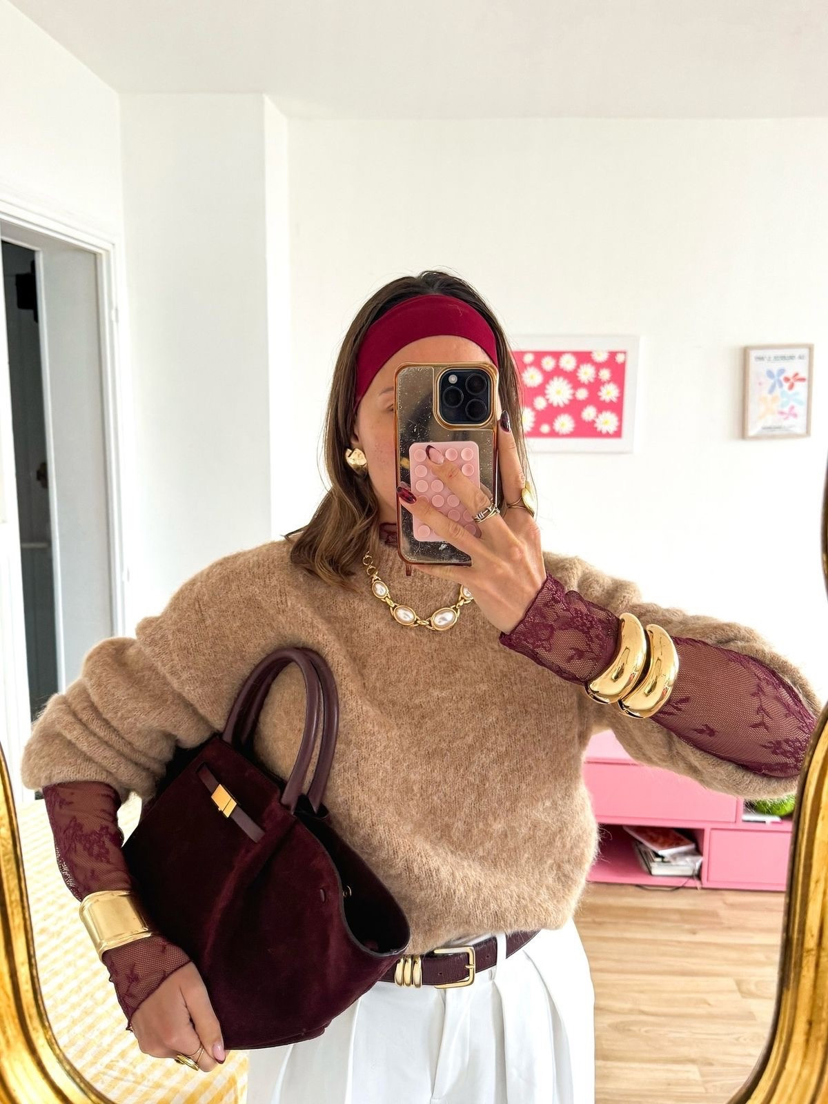 LACE LAYERED WINTER MAROON BROWN OUTFIT

#LTKgrwm #LTKGiftGuide #LTKootd