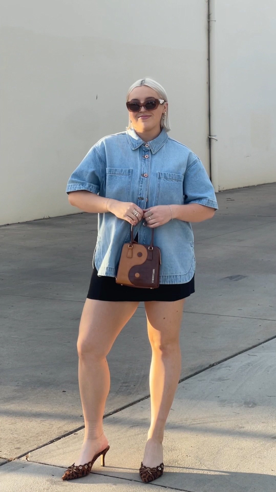 denim shirt + mini skirt + kitten heels 🌟

#LTKaustralia #LTKspring #LTKmidsize