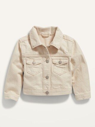 Unisex Ecru-Wash Jean Jacket for Toddler | Old Navy (US)