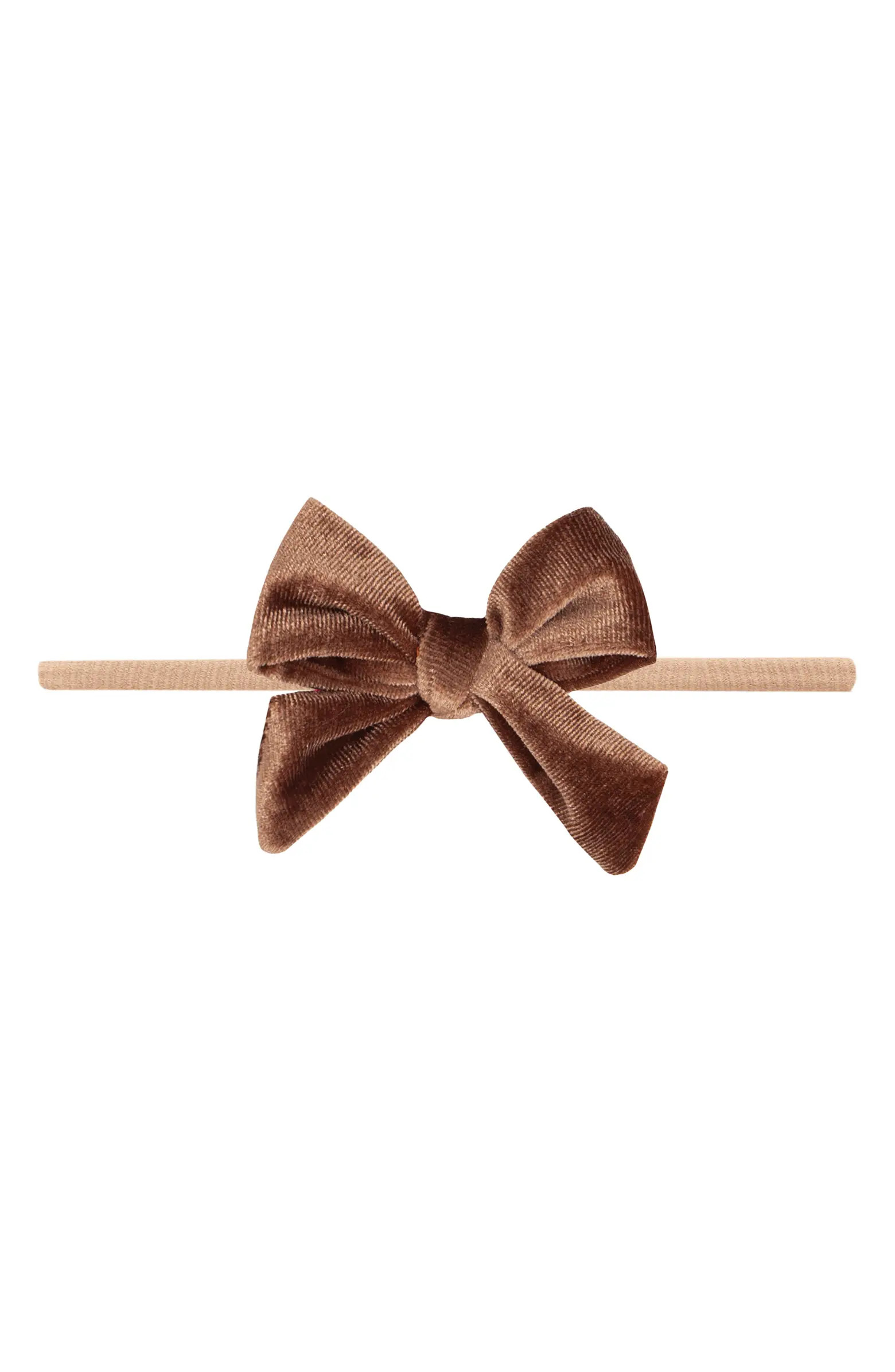 Velvet Bow Skinny Headband | Nordstrom