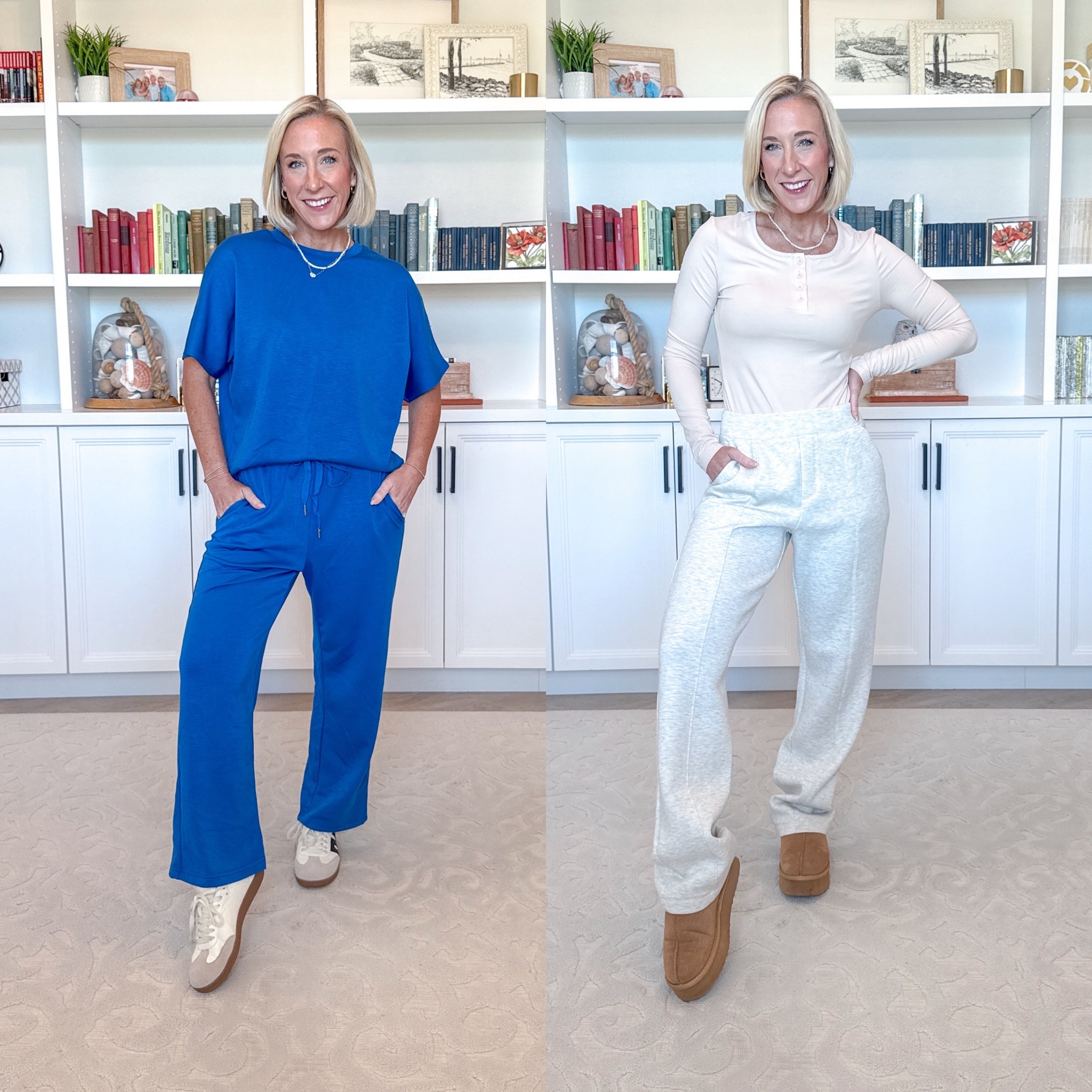 Amazon - 4 tops - from casual to date night * Short Sleeve Wide Leg Crop Pants Lounge Set - size small. 14 colors. 1. Long Sleeve Henley Slim Fit Shirt - size small. 10 colors. * High-Waisted Bounce Fleece Trouser Sweatpants - size XS. ** All accessories and shoes linked as well. 

 

#LTKootd #LTKSeasonal #LTKOver40