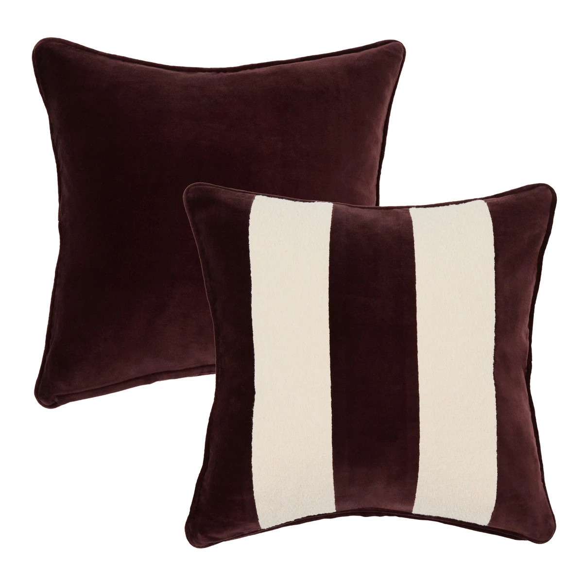 Nico Velvet Boucle Stripe Cushion | Pillow Talk AU