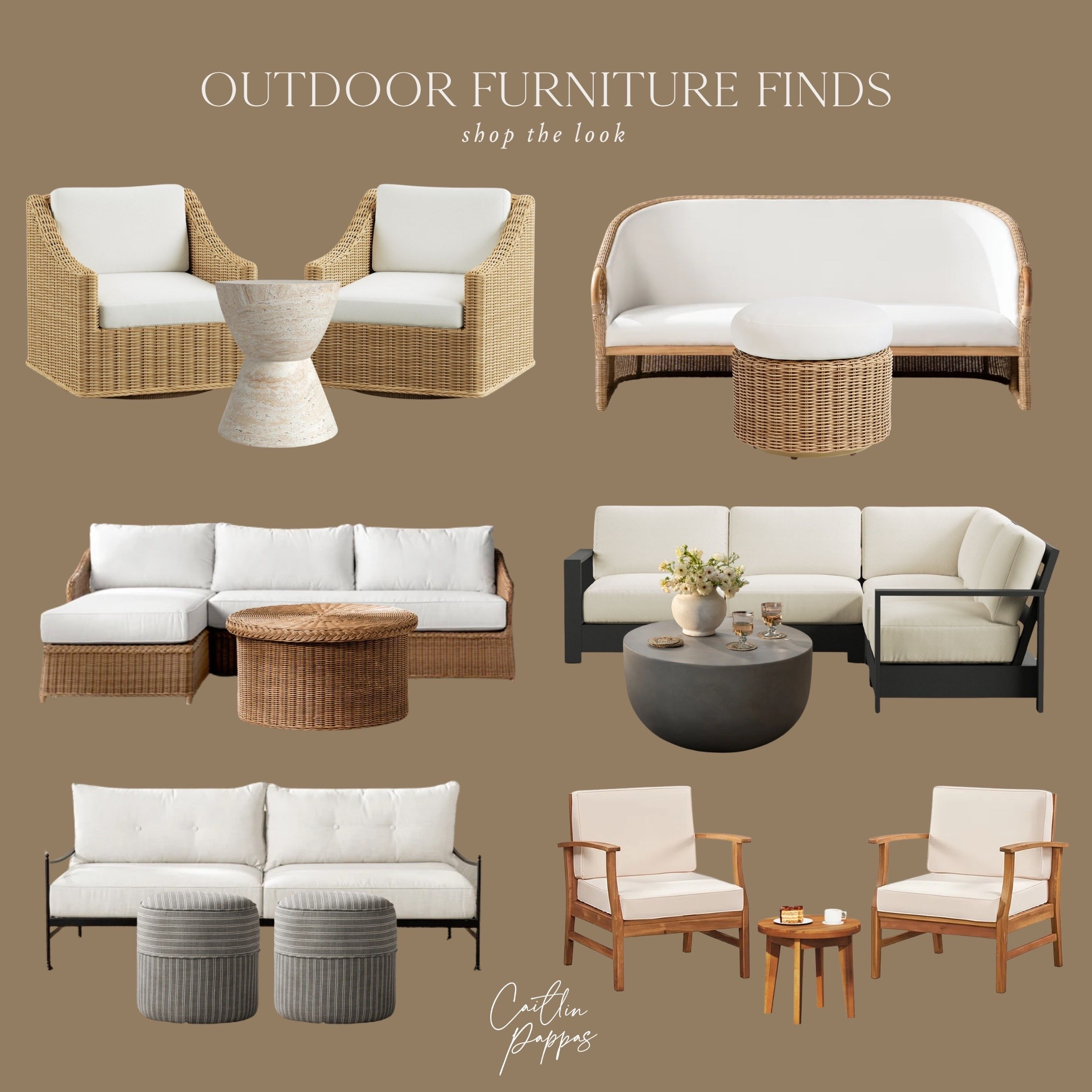 Outdoor furniture finds! Love these pretty neutral furniture finds for a patio. 🤎🙌🏻

#LTKHome #LTKSeasonal