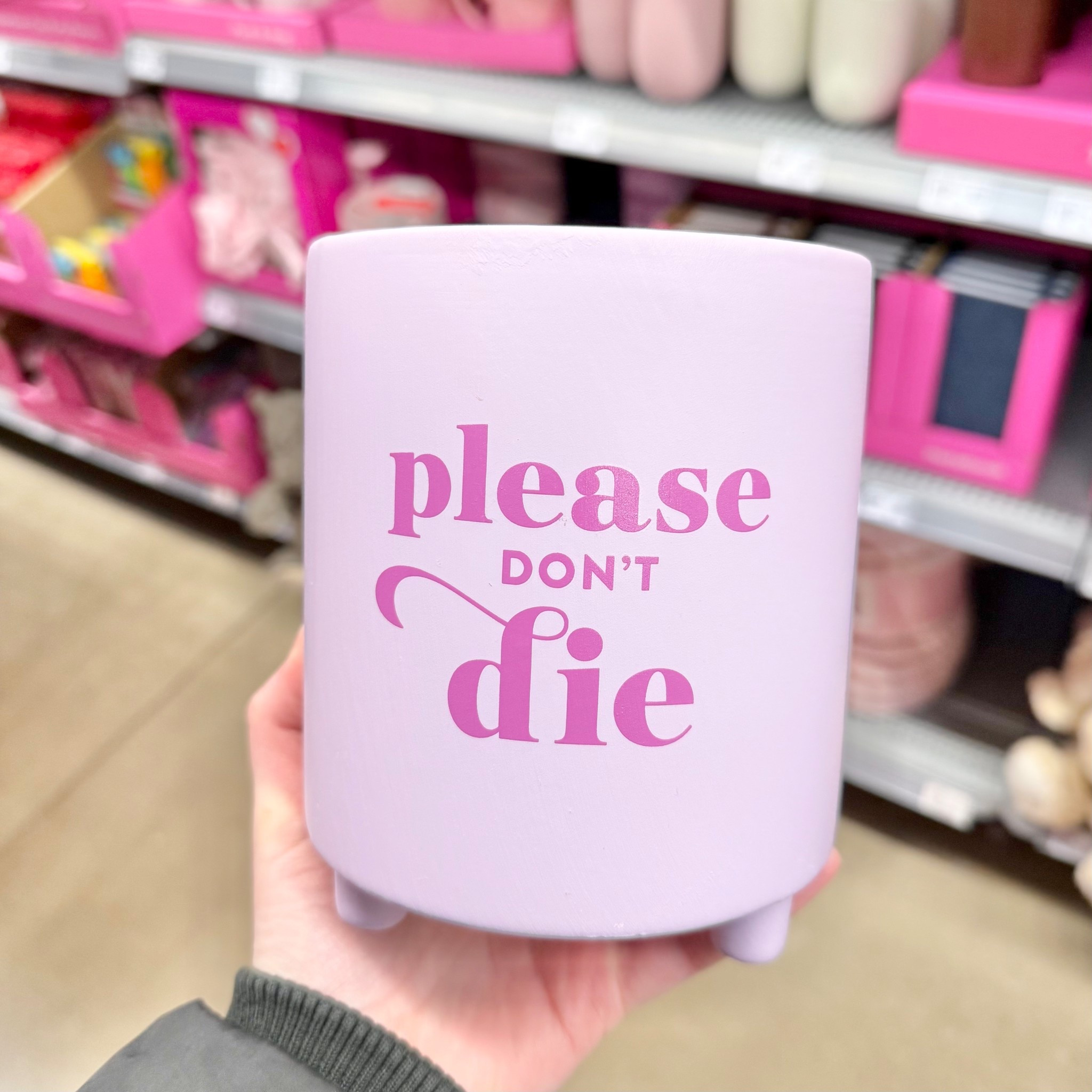 @walmart 
Valentine's Day by Way To Celebrate
Please Don't Die Planter Set, Purple, 6"
$7.92

#LTKSeasonal #LTKHome #LTKFindsUnder50