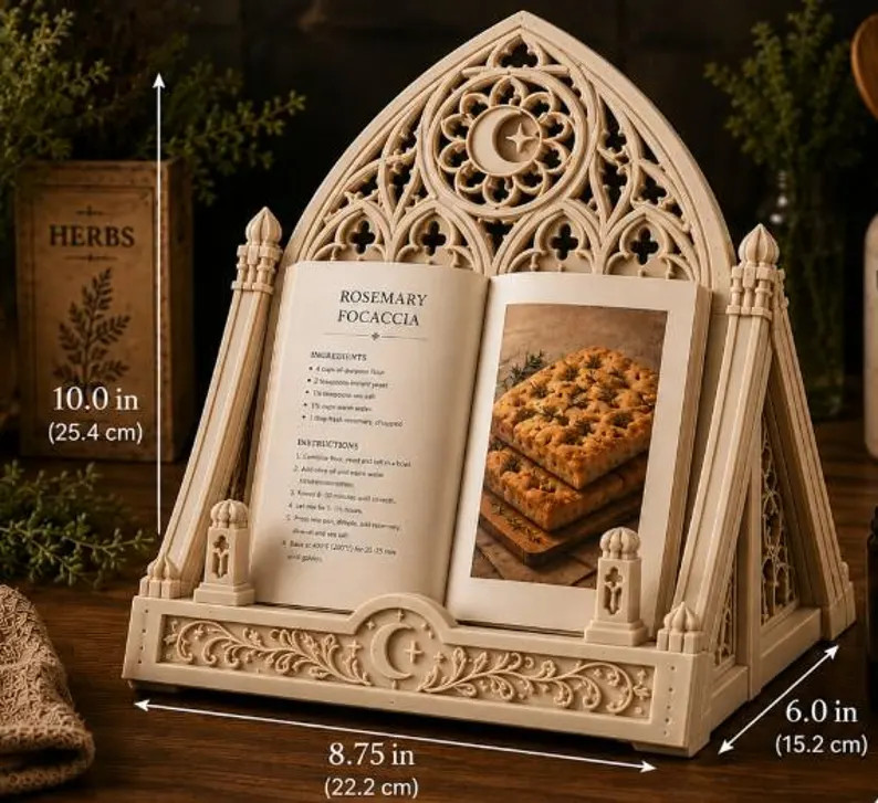 Gothic Cathedral Recipe Book Stand, Fairycore Cottagecore iPad Holder | Etsy (Global)