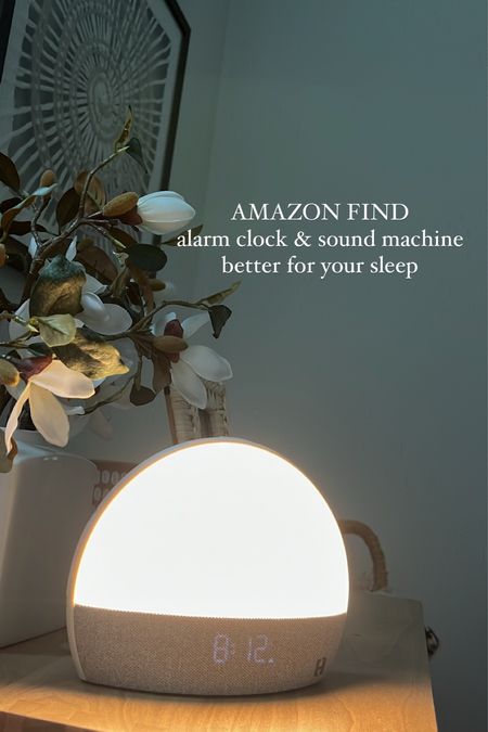 My alarm clock allows you to wake up slowly with lights and sounds