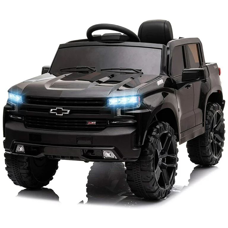 Funtok Licensed Chevrolet Silverado 12V Kids Electric Powered Ride on Toy Car with Remote Control... | Walmart (US)