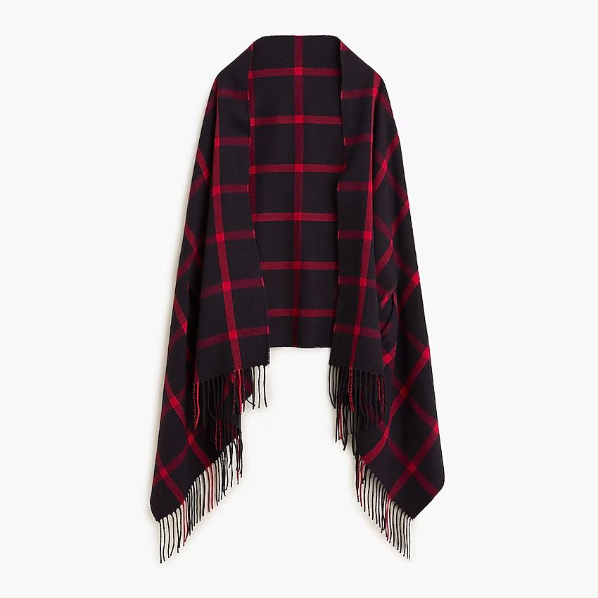 Plaid cape-scarf | J.Crew Factory