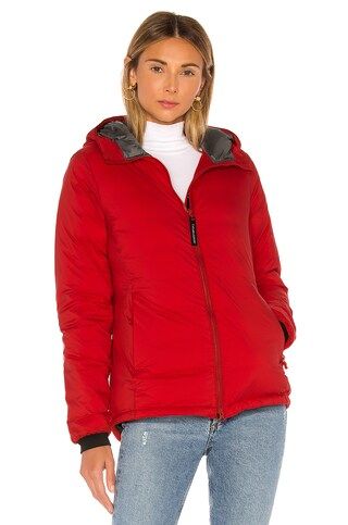 Canada Goose Camp Hoody Jacket in Red from Revolve.com | Revolve Clothing (Global)