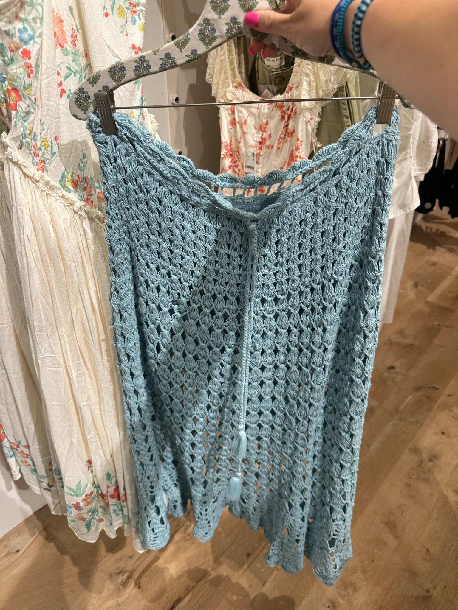Love this blue crotchet skirt from free people! It’s so cute & perfect for summer! It’s still in stock from sizes XS-M! On sale for $98!

#LTKPetite #LTKSaleAlert