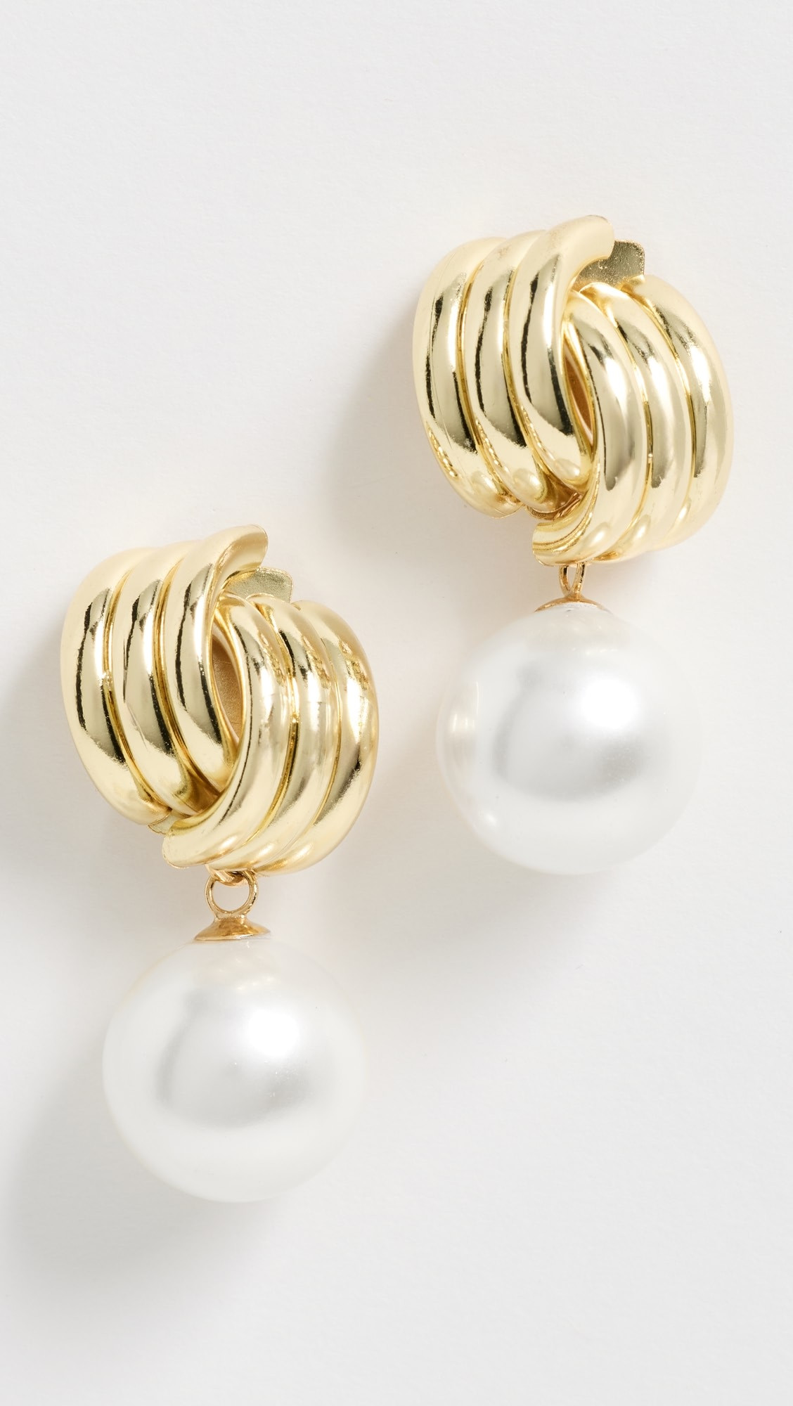 Knot Pearl Drop Earrings | Shopbop
