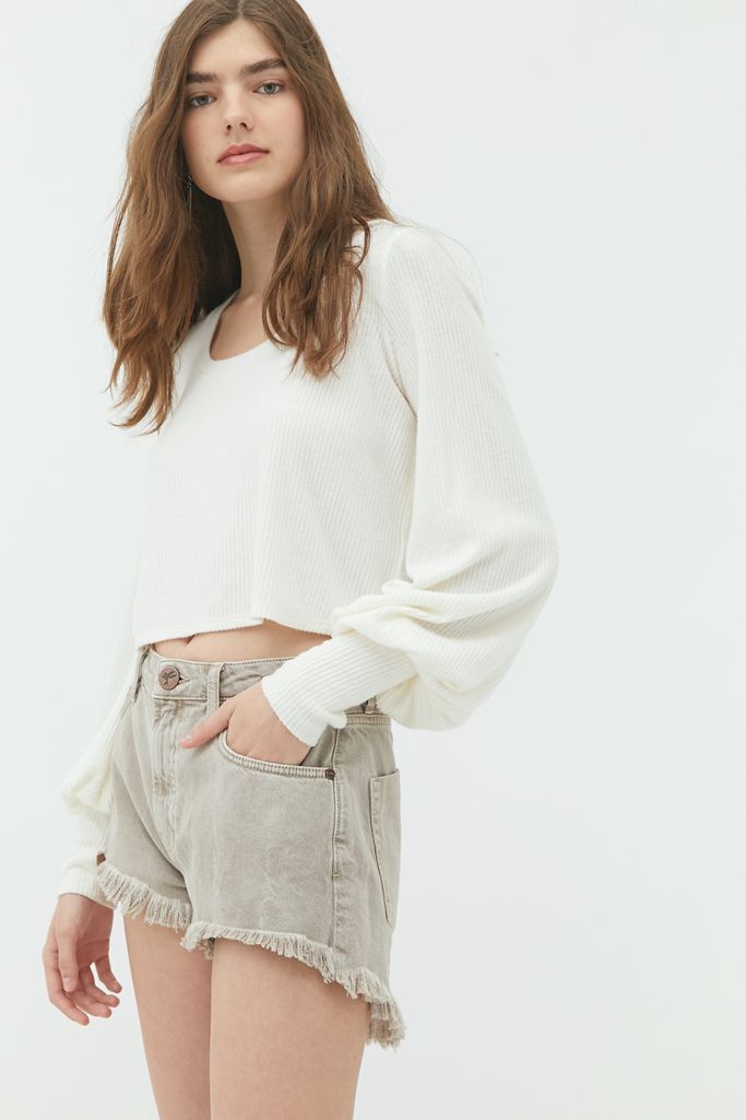 Out From Under Gemma Cozy Balloon Sleeve Top | Urban Outfitters (US and RoW)