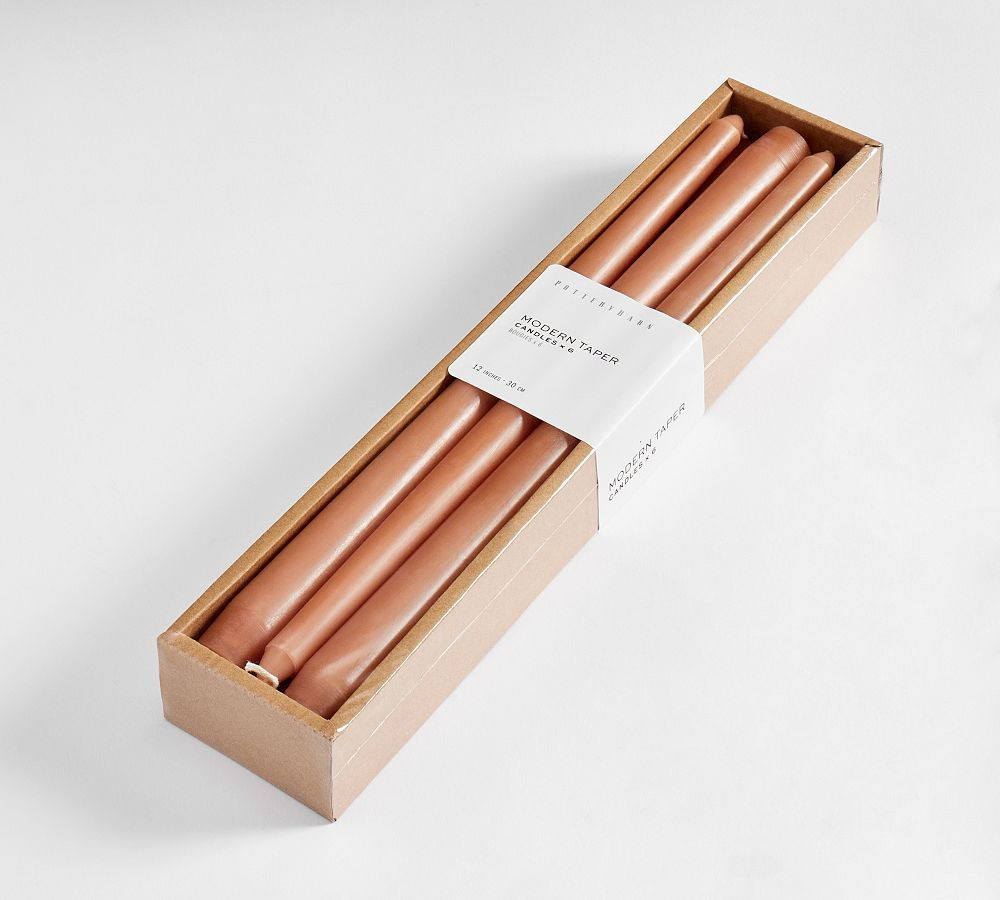 Taper Candles, Set of 6 - Rosewood | Pottery Barn (US)