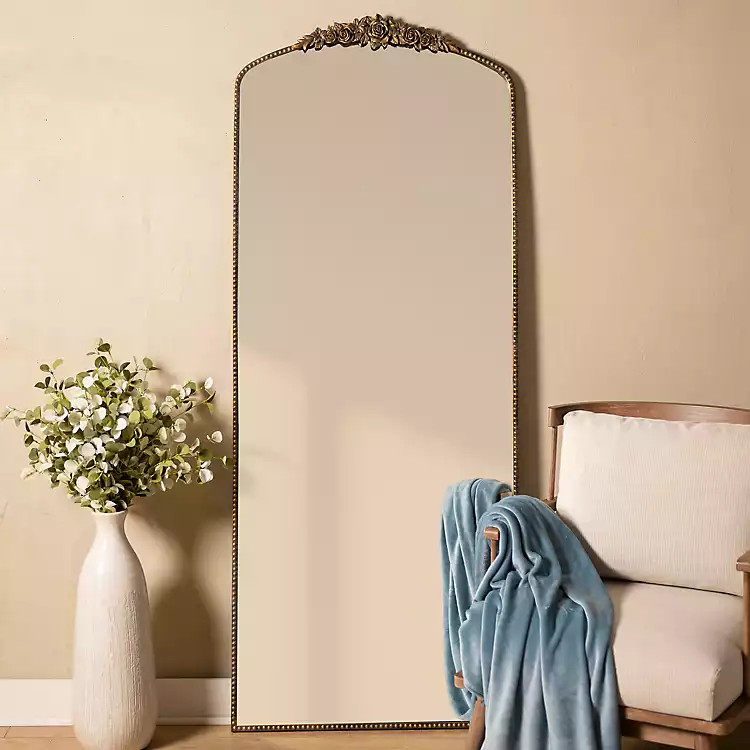 Bronze Derose Metal Arch Leaner Mirror | Kirklands