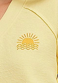 Here Comes The Sun Textured V Neck Sweatshirt | Maurices