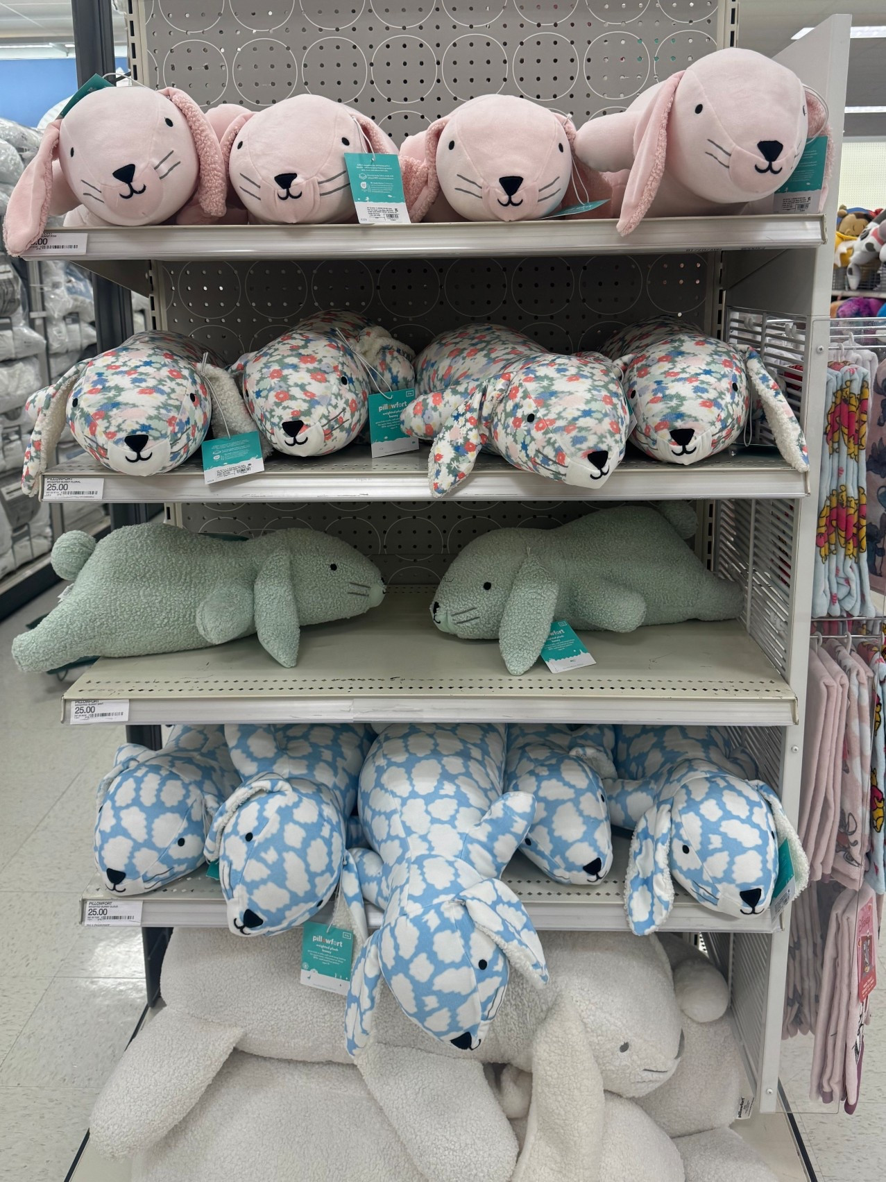 The cutest $25 weighted bunnies perfect for Easter baskets! 