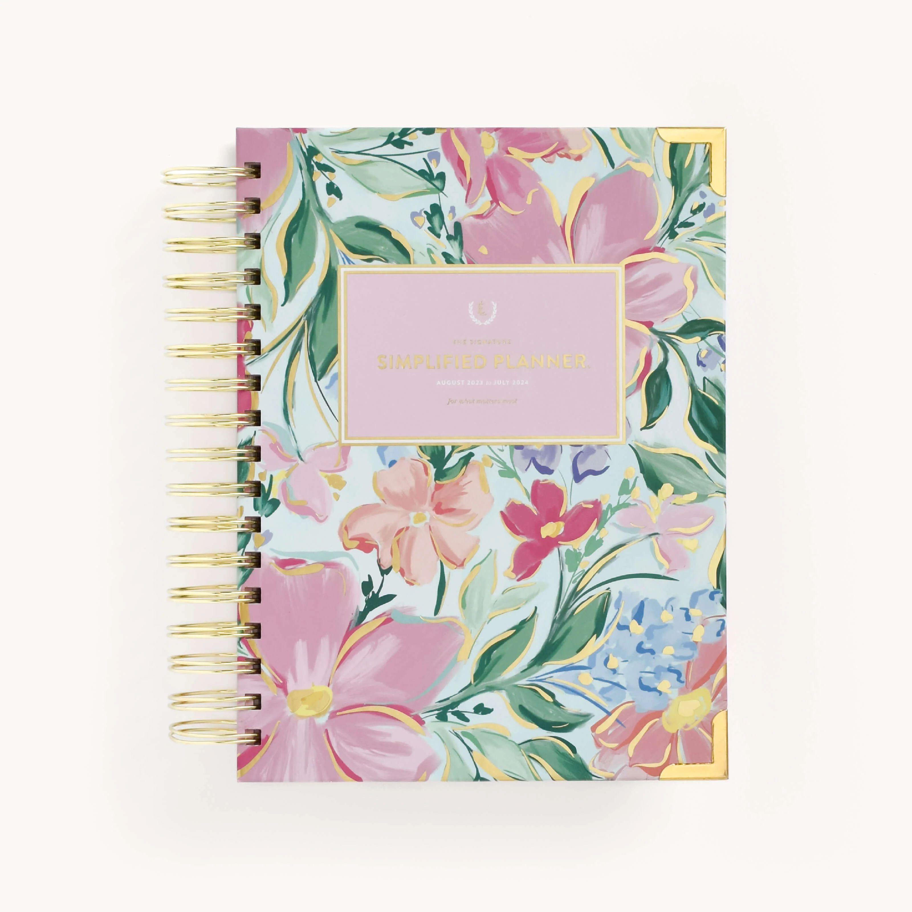 2023-2024 Daily, Simplified Planner, Blush Magnolia | Simplified