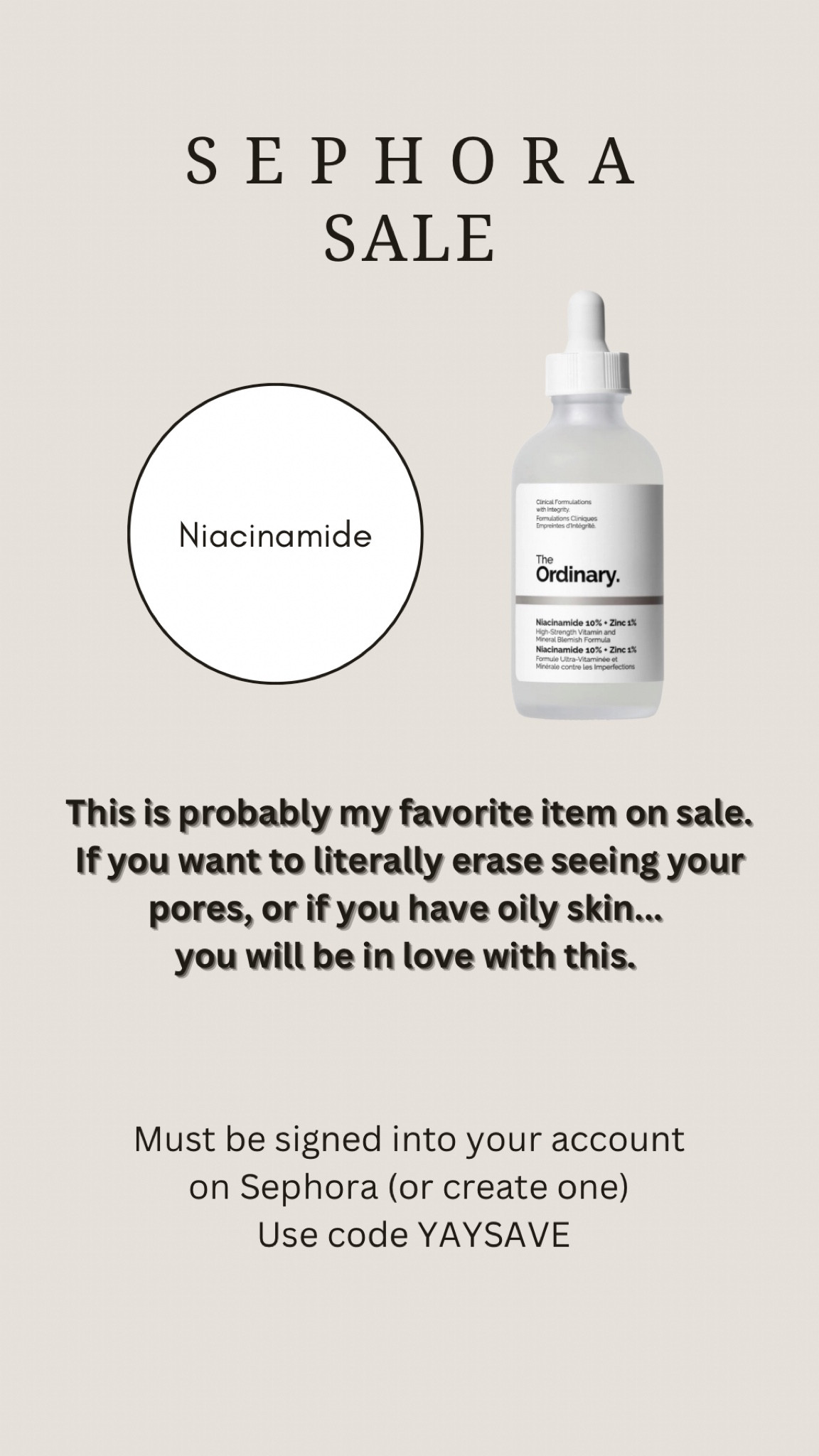 If you have oily skin or large pores you NEED the ordinary's niacinamide serum. 

I use this once daily and it's one of those things that has been in my skin routine for years and is here to stay.



#LTKbeauty #LTKxSephora #LTKsalealert