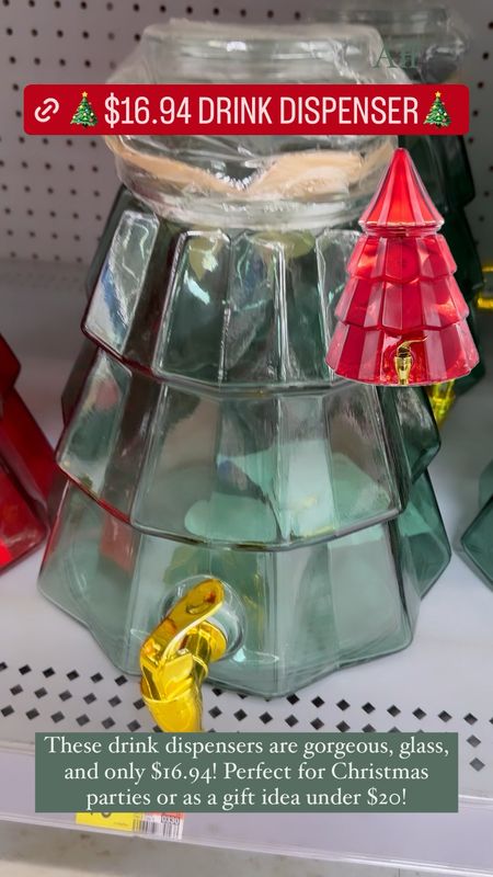 These glass Christmas tree drink dispensers from Walmart are amazing! They're a great size, come in 2 colors and are only $16.94! So perfect for Christmas parties, holiday parties, or a hostess gift under $20! You could even add a Christmas punch recipe with supplies as part of the gift!
....................
gift under $20, Christmas tree drink dispenser, Walmart finds, Walmart finds under $20, teacher gift ideas under $20, hostess gift ideas under $20, Christmas party decor, Christmas serveware, pottery barn dupe, Christmas serve ware, kid Christmas party, Walmart Christmas decor, Christmas decor, glass drink dispenser  

#LTKhome #LTKHoliday #LTKGiftGuide
