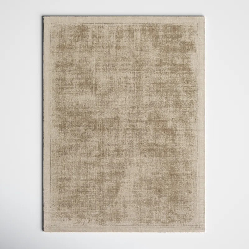 Mckinley Hand Loomed Viscose Taupe Rug | Wayfair North America