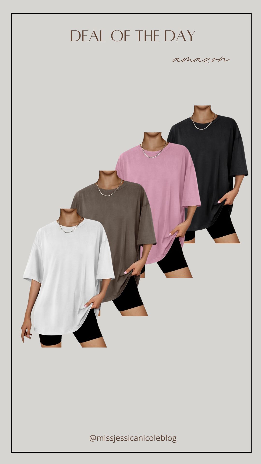 Oversized tshirt, casual mom outfit | Amazon (US)