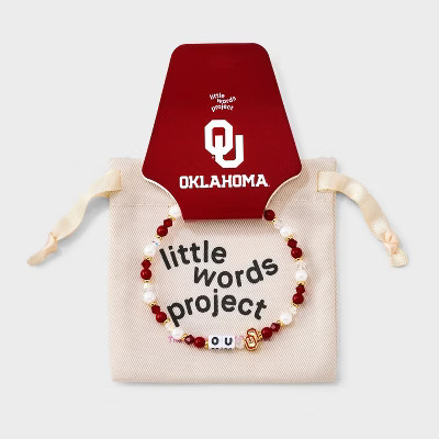 Little Words Project University of Oklahoma Beaded Bracelet - Red | Target