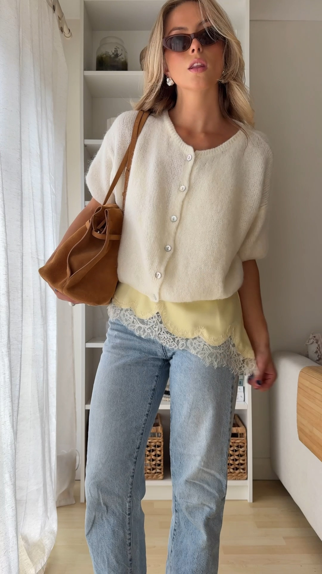 3 autumn looks 💛🤎🍁

Lace cami, Zara, butter yellow, jeans, blue jeans, tan suede, suede bag, boat shoes, suede loafers, moccasins, cardigan, layered outfit, autumn outfits, navy knit, leather jacket, faux leather jacket 

#LTKFashionMonth #LTKuk #LTKautumn