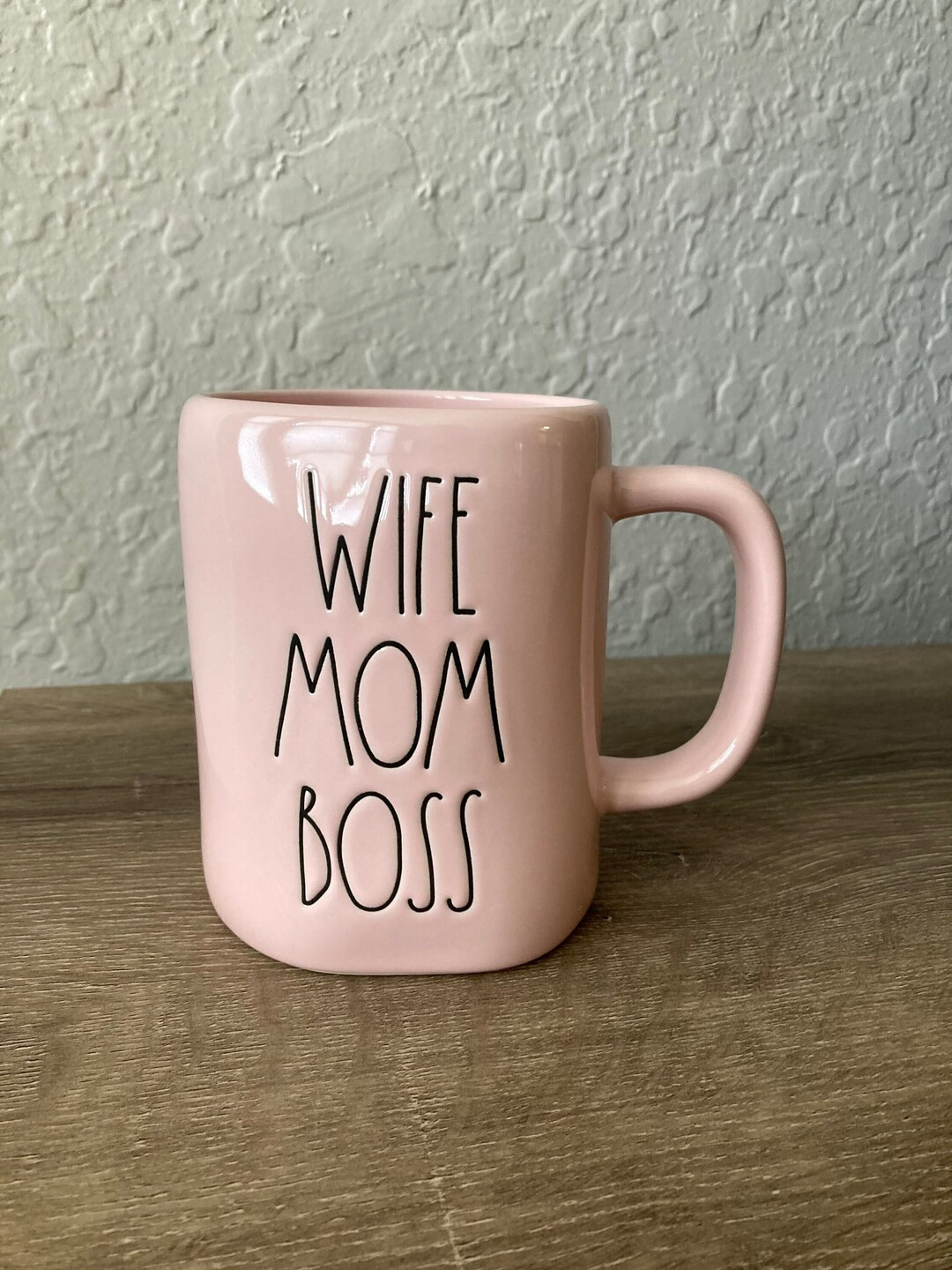 New Rae Dunn 2023 “Wife, Mom, Boss” Powder Pink Mug | Etsy (US)