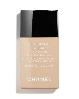 CHANEL VITALUMIÈRE AQUA Ultra-Light Skin Perfecting Makeup SPF 15 | Bloomingdale's Beauty & Cosm... | Bloomingdale's (US)