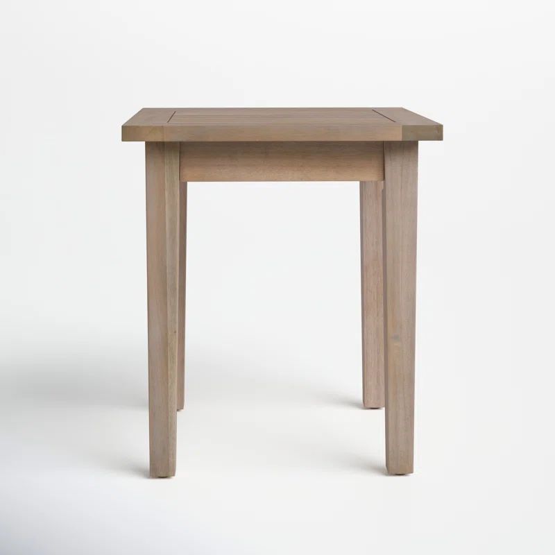 Amina Outdoor Solid Wood Acacia Side Table | Wayfair North America