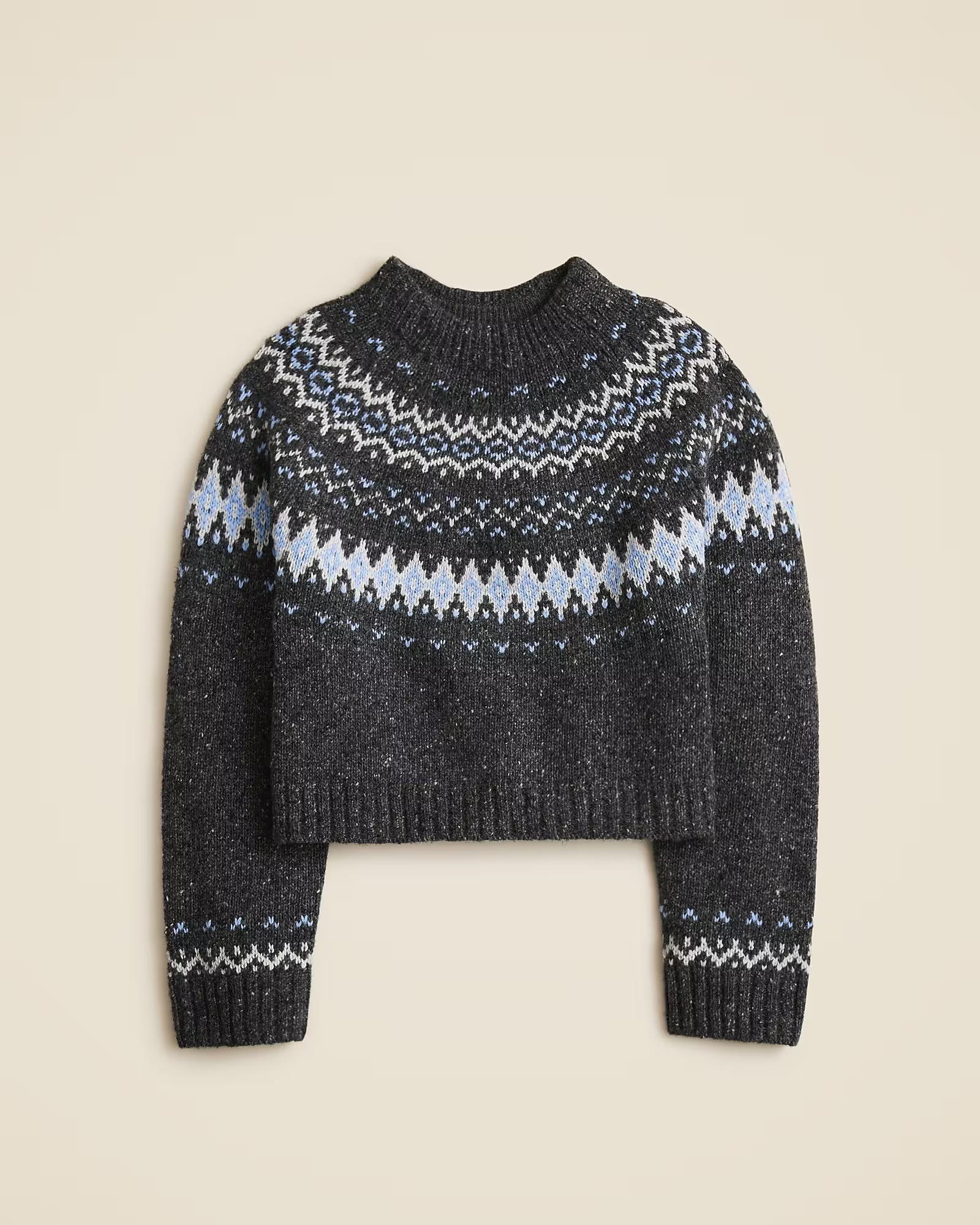 Fair Isle wide-mockneck sweater | J. Crew US