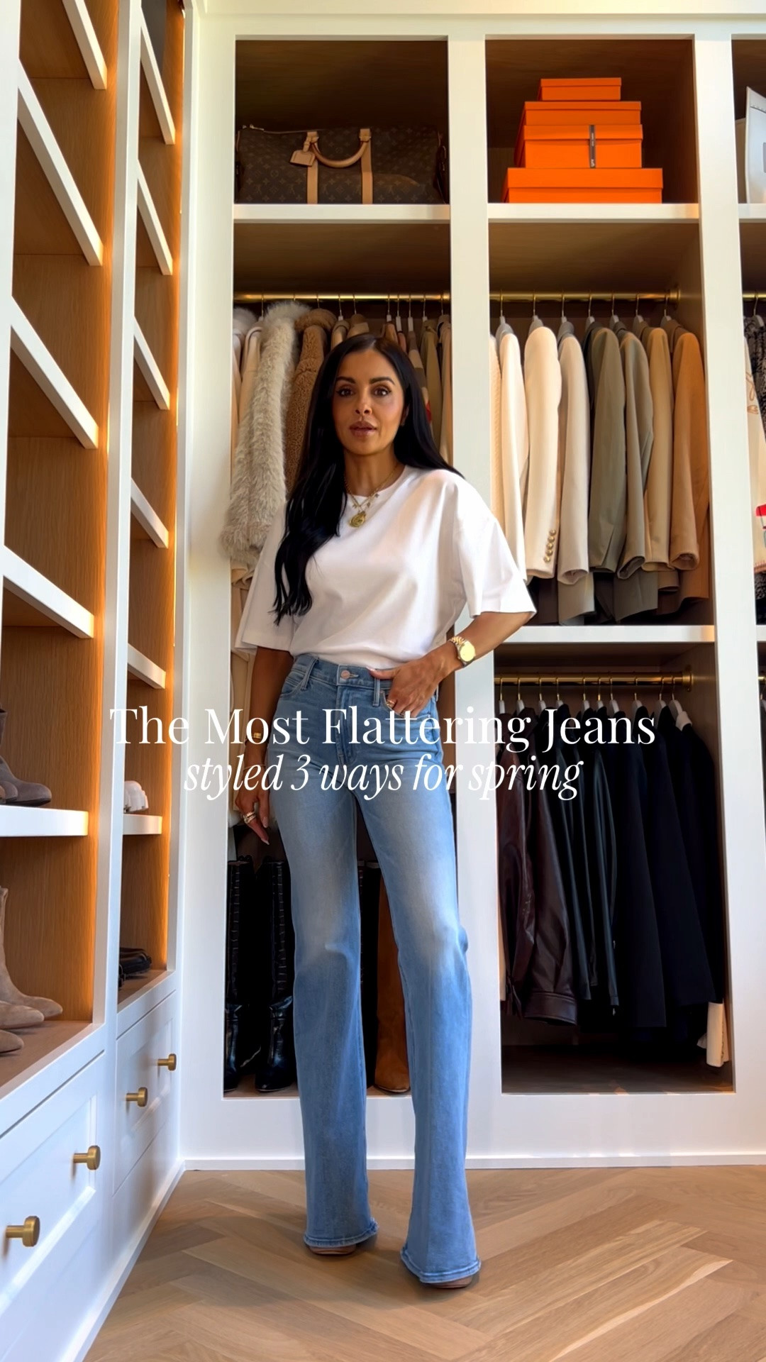 The most flattering date night jeans yet 
Mother flare denim wearing a 23 
Target white T-shirt, wearing an XS
Zara white jacket back in stock wearing an XS
Gucci necklace

#LTKgrwm #LTKOver40 #LTKootd