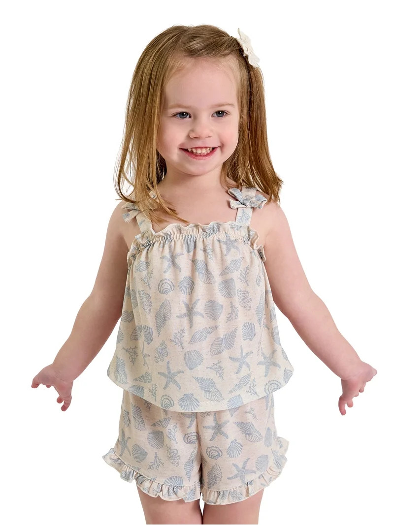Modern Moments by Gerber Toddler Girl Pajama Set, 2-Piece, Sizes 12 Months - 5T - Walmart.com | Walmart (US)