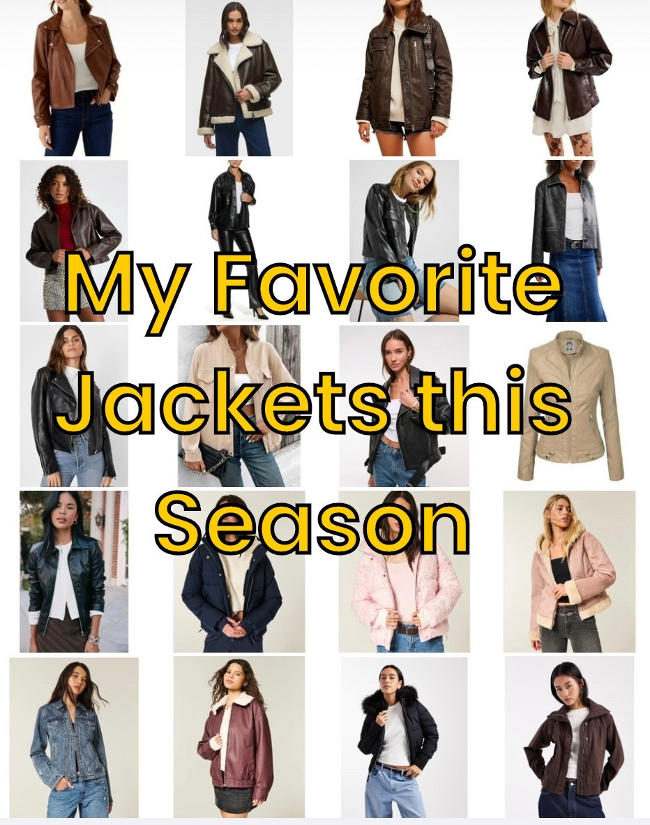 A collection of cute, affordable jackets to pick from this season. I stuck with vegan leather and faux fur while keeping the price point in mind. All are excellent gift ideas and each could be something good for yourself! So many of them are on sale

#LTKSeasonal #LTKmomlife #LTKSaleAlert