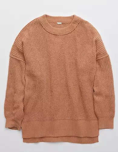 Aerie Chenille Oversized Sweater | American Eagle Outfitters (US & CA)