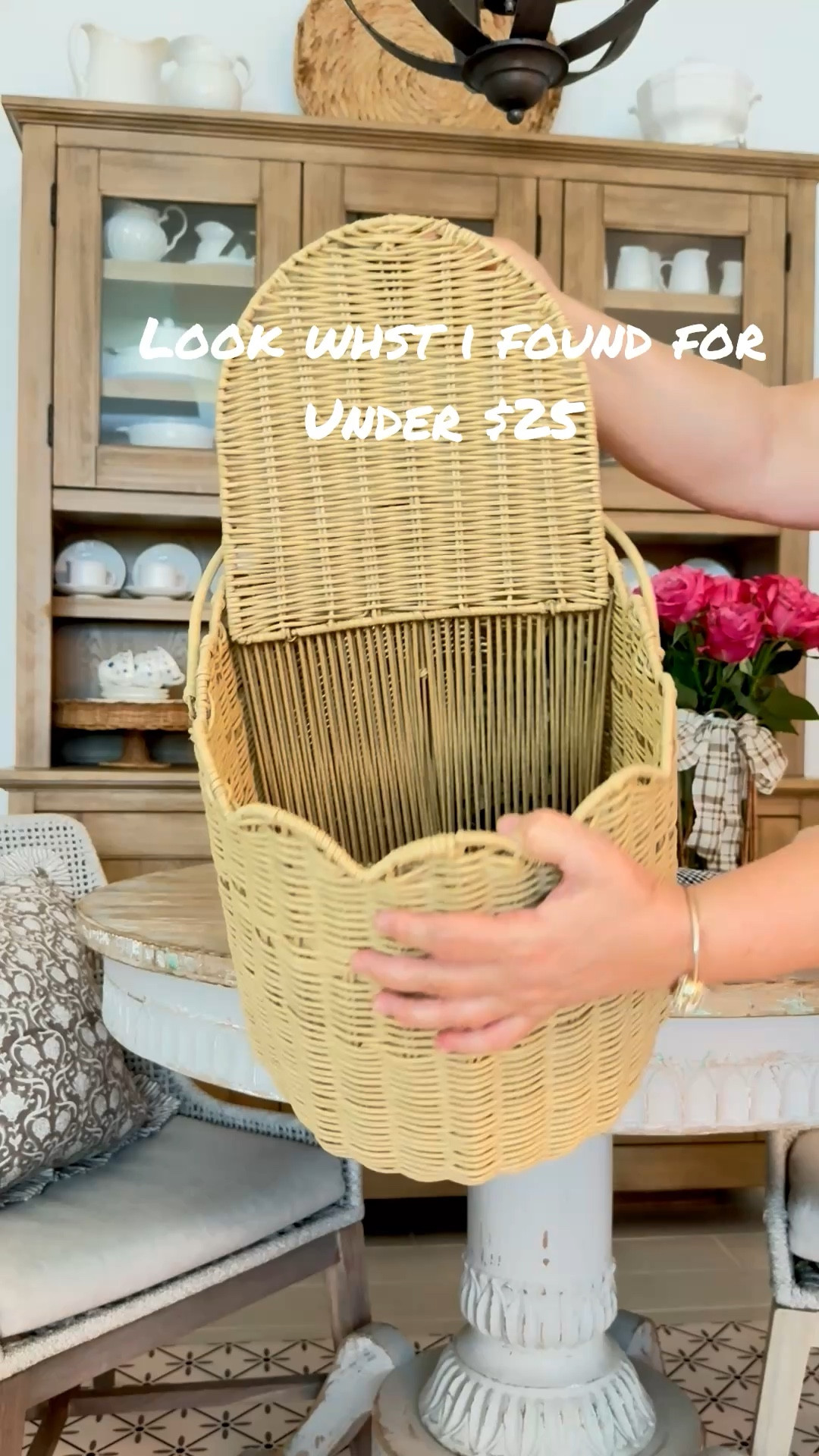 I wasn’t planning on getting this but look at it and how could I not get it!  It’s under $25 and it’s made of metal and Poly rattan so great for outdoor and indoor use.  Perfect for treating mom on her special day or making a picnic for someone special.  I know I’m a romantic but it’s so adorable 

#LTKHome #LTKU