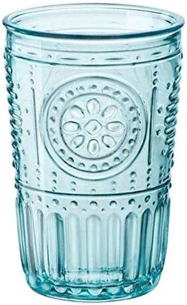 Bormioli Rocco Romantic Cooler Glass, Set of 4, 16 oz, Light Blue | Amazon (US)