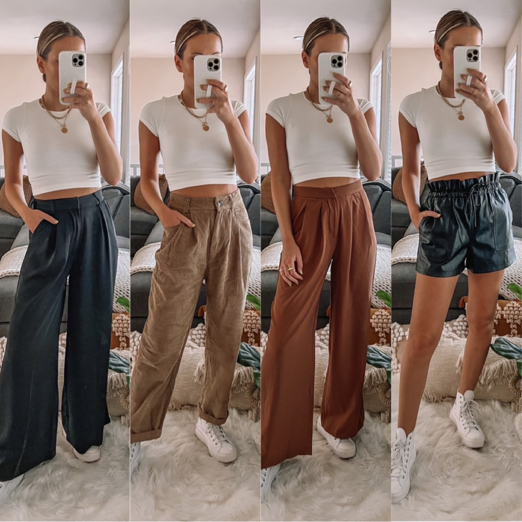 Amazon bottoms for fall🍂 wearing xs in the 1st and 3rd pair and small in the 2nd and 4th pair 

#LTKSeasonal #LTKunder50 #LTKstyletip