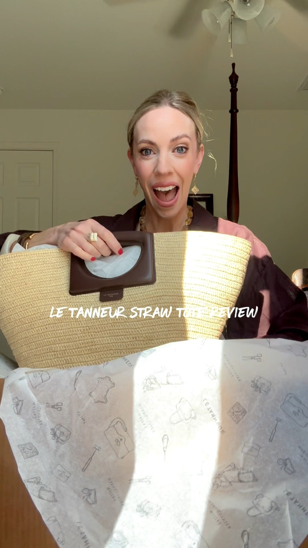 Le Tanneur straw tote bag review - this is SO chic and spacious for summer! Comes with a shoulder strap

#LTKTravel #LTKSeasonal