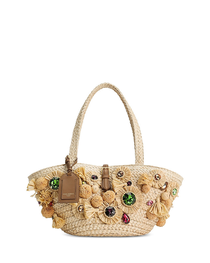 Dolce & Gabbana Embellished Straw Bag | Bloomingdale's (US)