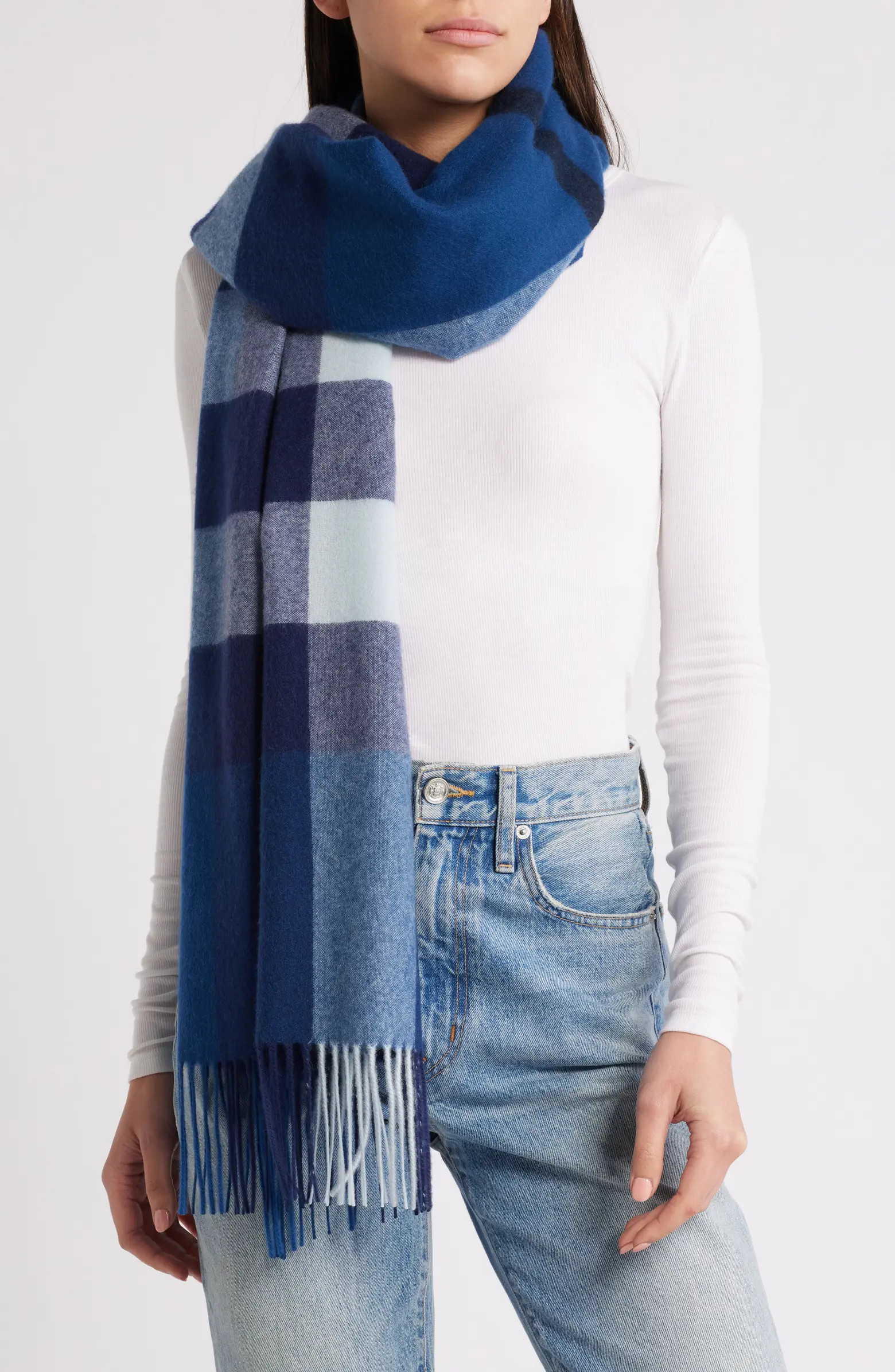 Buffalo Check Cashmere Scarf | Nordstrom