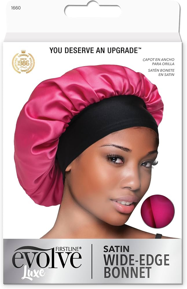 Firstline Firstline evolve fuchsia satin wide edge bonnet, Pink | Amazon (US)