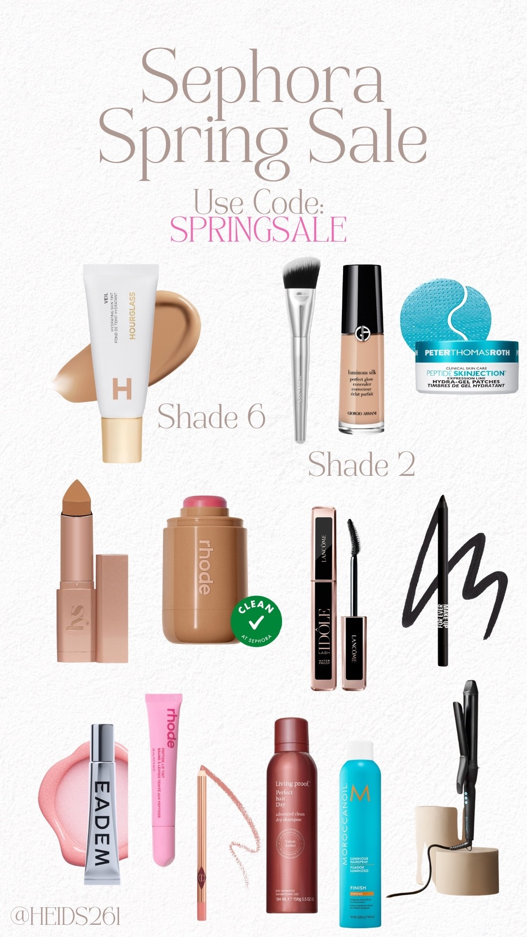 Sephora Spring Sale Picks 
Use code: SPRINGSALE ends 4/20