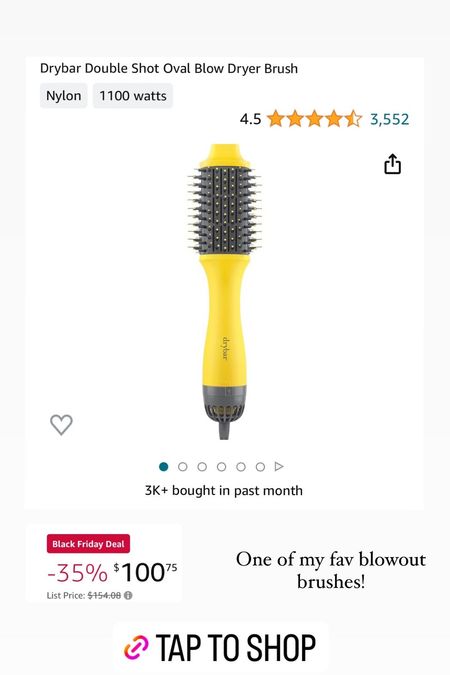 Drybar blowout blush on sale! Love this brush! Super easy to use and gives you amazing volume! 

#LTKCyberWeek #LTKHoliday #LTKGiftGuide