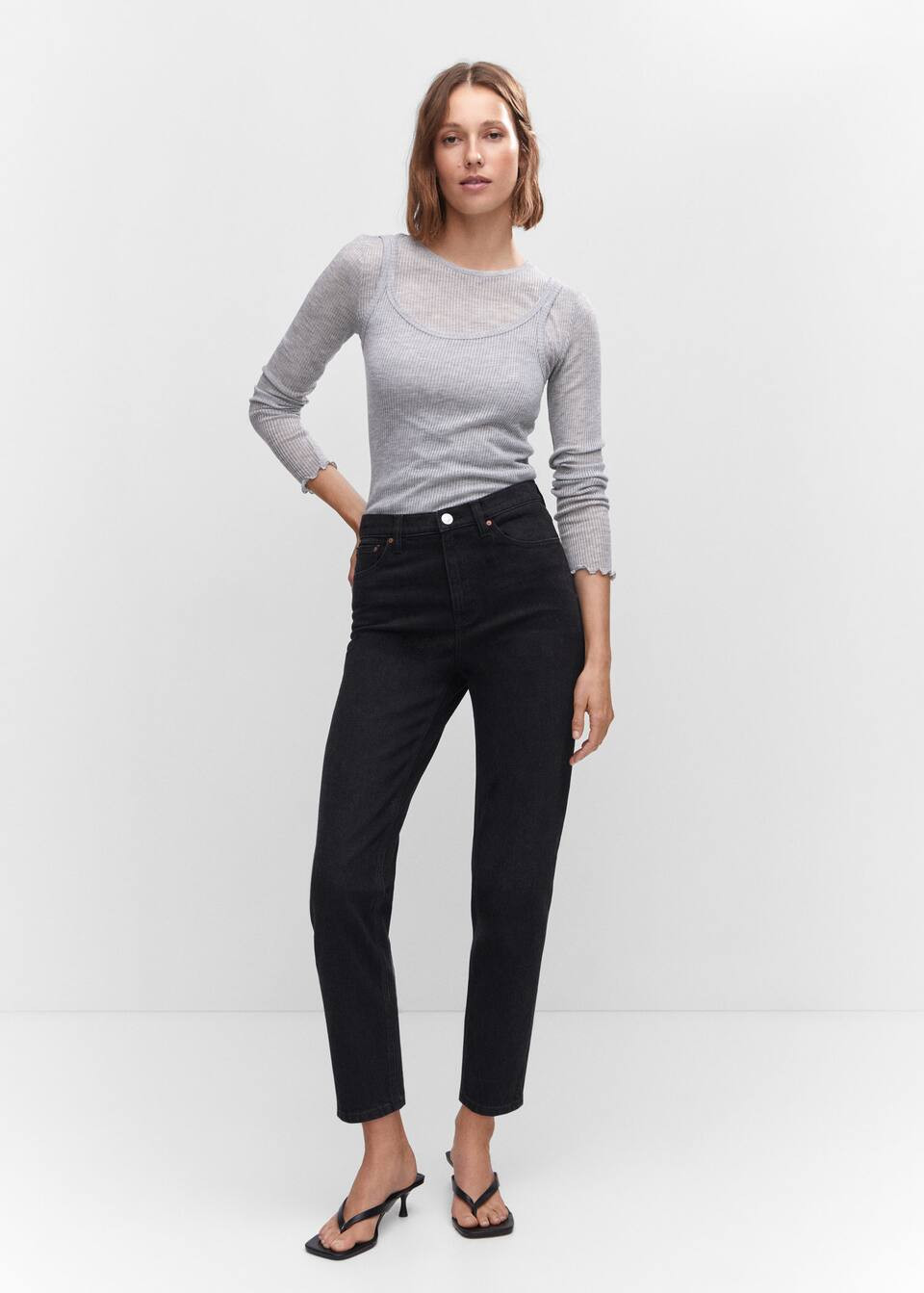 Recherche: Jean mom noir (4) | Mango France | MANGO (FR)