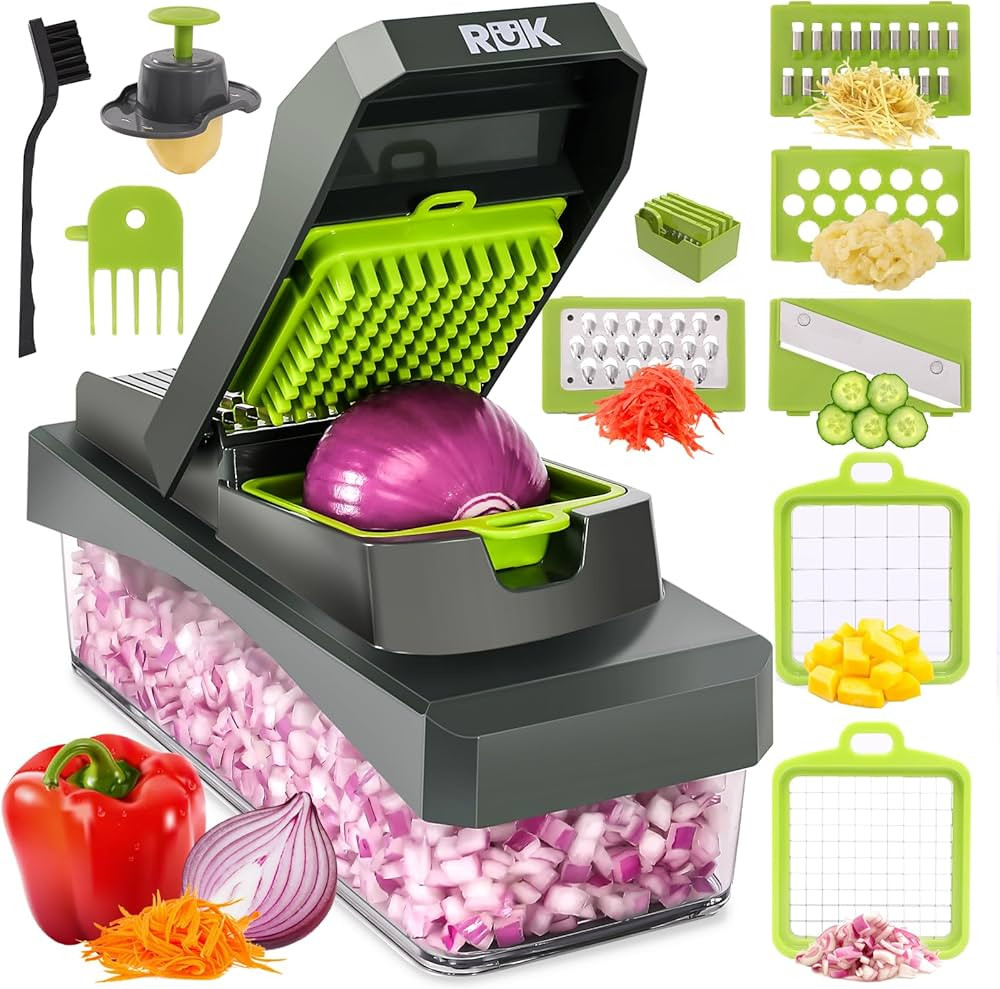 Vegetable Chopper, Cheese Slicer, Food Chopper, Veggie Chopper, Onion Chopper, Salad Chopper, Man... | Amazon (US)